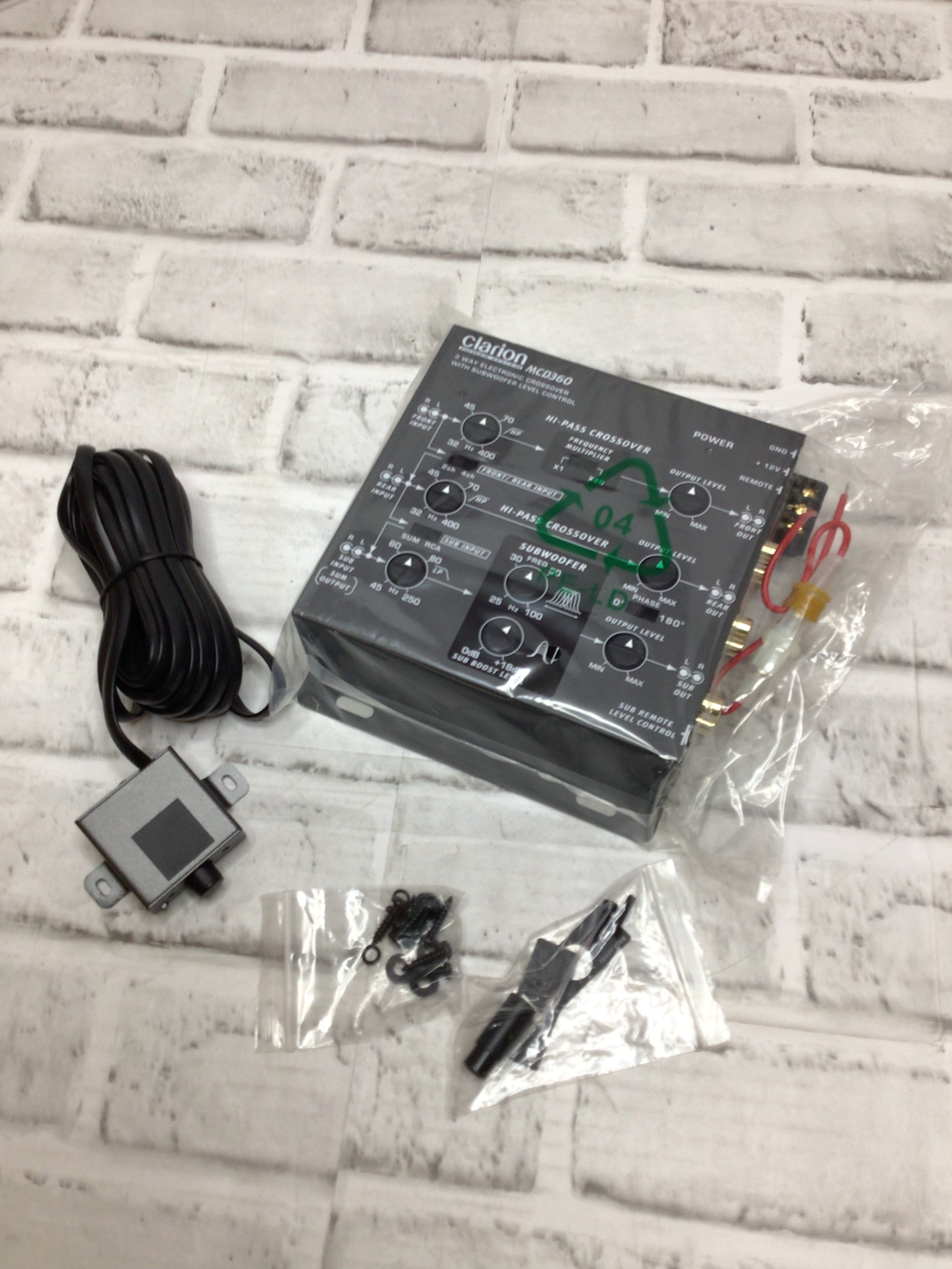 Clarion Mcd360 3 Way 6 Channel Electronic Crossover with Subwoofer Control (8095218761966)